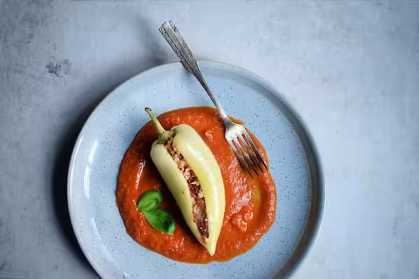 Jar of white pepper stored in a cool, dry place